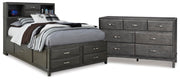 Caitbrook Full Storage Bed and Dresser