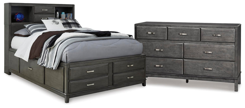 Caitbrook Full Storage Bed and Dresser