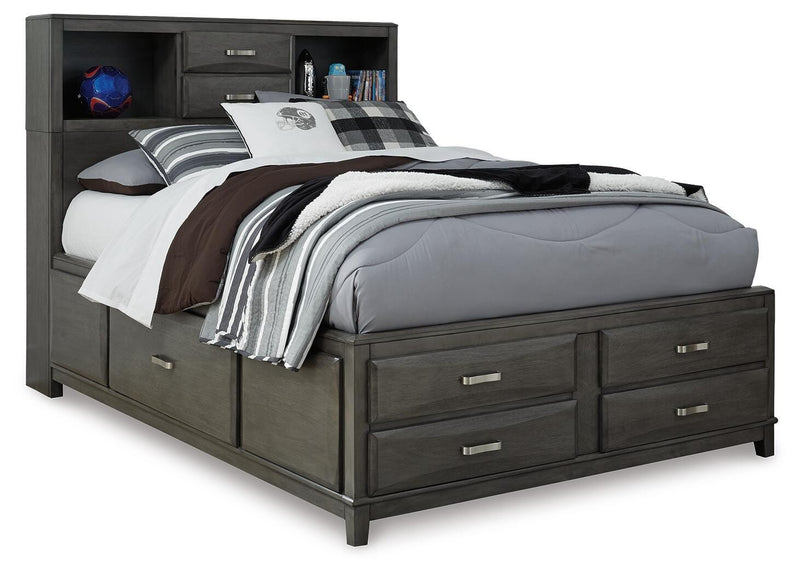 Caitbrook Full Storage Bed, Dresser and Chest