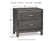 Caitbrook California King Storage Bed, Dresser, Mirror and Chest