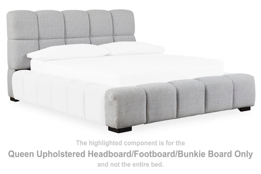 Grendusk Queen Upholstered Headboard/Footboard/Bunkie Board