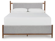 Lyncott Queen Upholstered Bed, Dresser and Mirror
