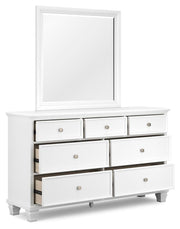 Fortman Twin Panel Bed, Dresser and Mirror