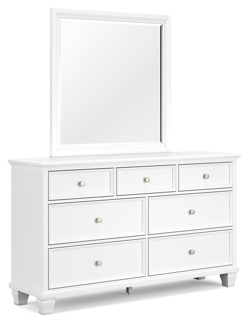 Fortman Twin Panel Bed, Dresser and Mirror