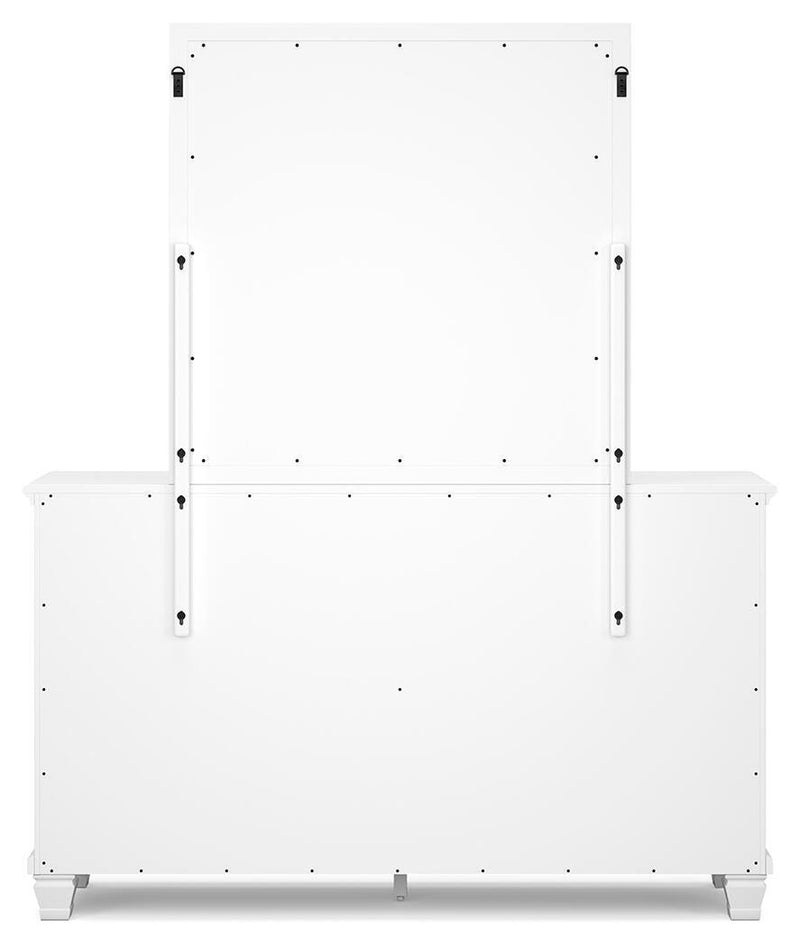 Fortman Twin Panel Bed, Dresser and Mirror