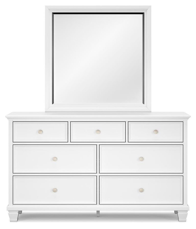 Fortman King Panel Bed, Dresser and Mirror