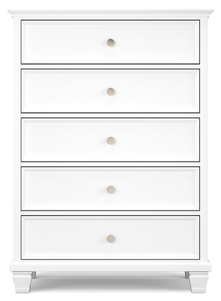 Fortman King Panel Bed, Dresser, Mirror, Chest and Nightstand