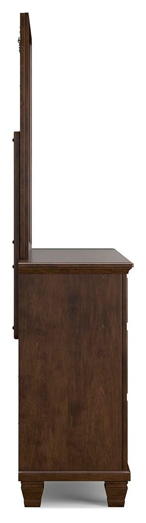 Danabrin California King Panel Bed, Dresser and Mirror