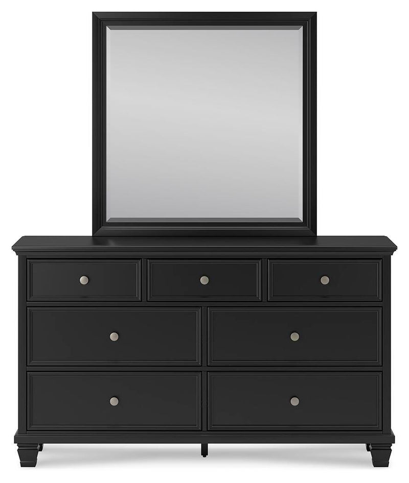 Lanolee Full Panel Bed, Dresser and Mirror