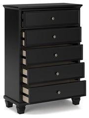 Lanolee Full Panel Bed and Chest
