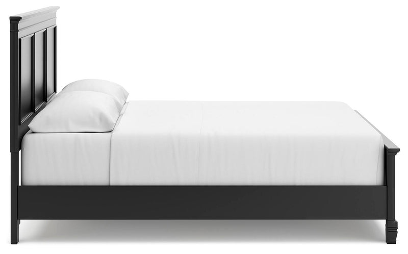 Lanolee California King Panel Bed, Dresser and Mirror