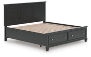 Lanolee King Panel Storage Bed
