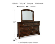 Porter Queen Panel Bed, Dresser and Mirror