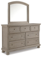 Lettner Queen Sleigh Storage Bed, Dresser and Mirror