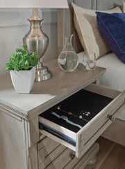 Lettner King Panel Bed with Dresser, Mirror and Nightstand