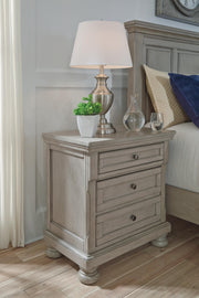 Lettner King Panel Bed with Dresser, Mirror and Nightstand