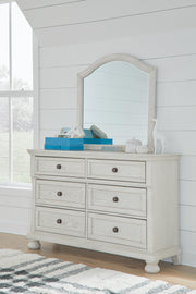 Robbinsdale Twin Sleigh Storage Bed, Dresser and Mirror