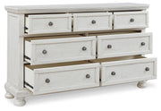 Robbinsdale King Panel Storage Bed, Dresser, Chest and 2 Nightstands