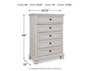Robbinsdale Full Storage Sleigh Bed, Dresser, Mirror, Chest and Nightstand