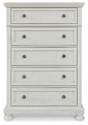 Robbinsdale King Panel Storage Bed, Dresser, Chest and 2 Nightstands