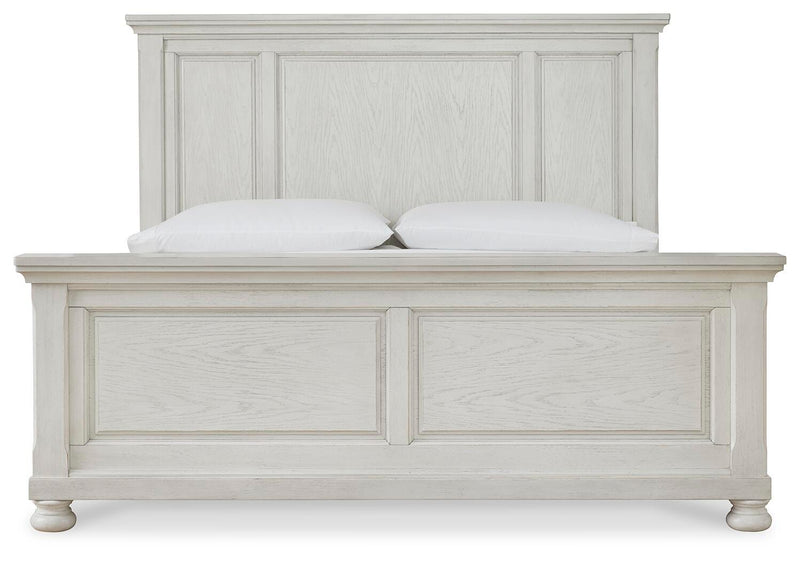 Robbinsdale King Panel Bed, Dresser, Mirror, Chest and 2 Nightstands