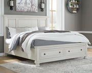 Robbinsdale Queen Panel Storage Bed, Dresser and Mirror