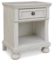 Robbinsdale Twin Storage Bed, Dresser, Mirror and Nightstand