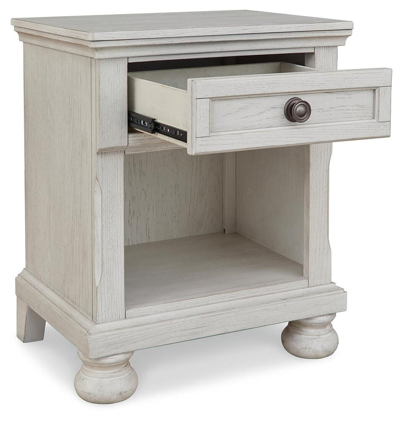 Robbinsdale Twin Storage Bed, Dresser, Mirror and Nightstand