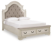 Realyn Queen Storage Bed, Dresser and Mirror
