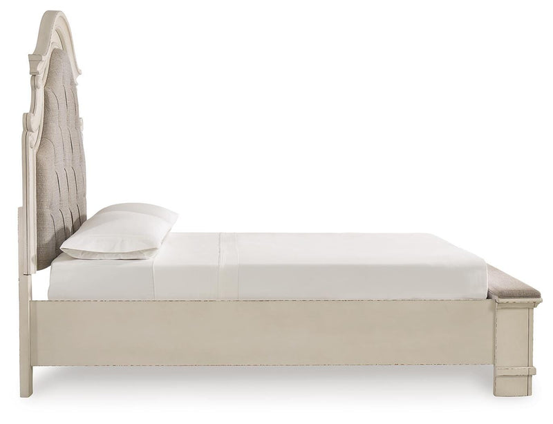 Realyn Queen Storage Bed, Dresser and Mirror