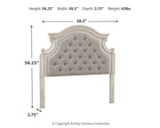 Realyn Full Upholstered Panel Headboard