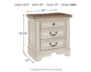Realyn Chest and 2 Nightstands