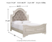 Realyn Queen Upholstered Panel Bed