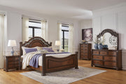 Lavinton King Poster Bed, Dresser, Mirror, Chest and 2 Nightstands