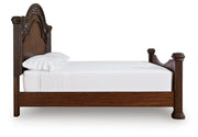 Lavinton Queen Poster Bed and 2 Nightstands
