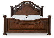 Lavinton King Poster Bed, Dresser, Mirror and Nightstand