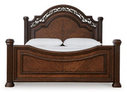 Lavinton Queen Poster Bed, Dresser, Mirror and Nightstand
