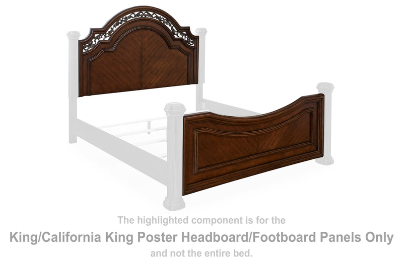 Lavinton King/California King Poster Headboard/Footboard Panels