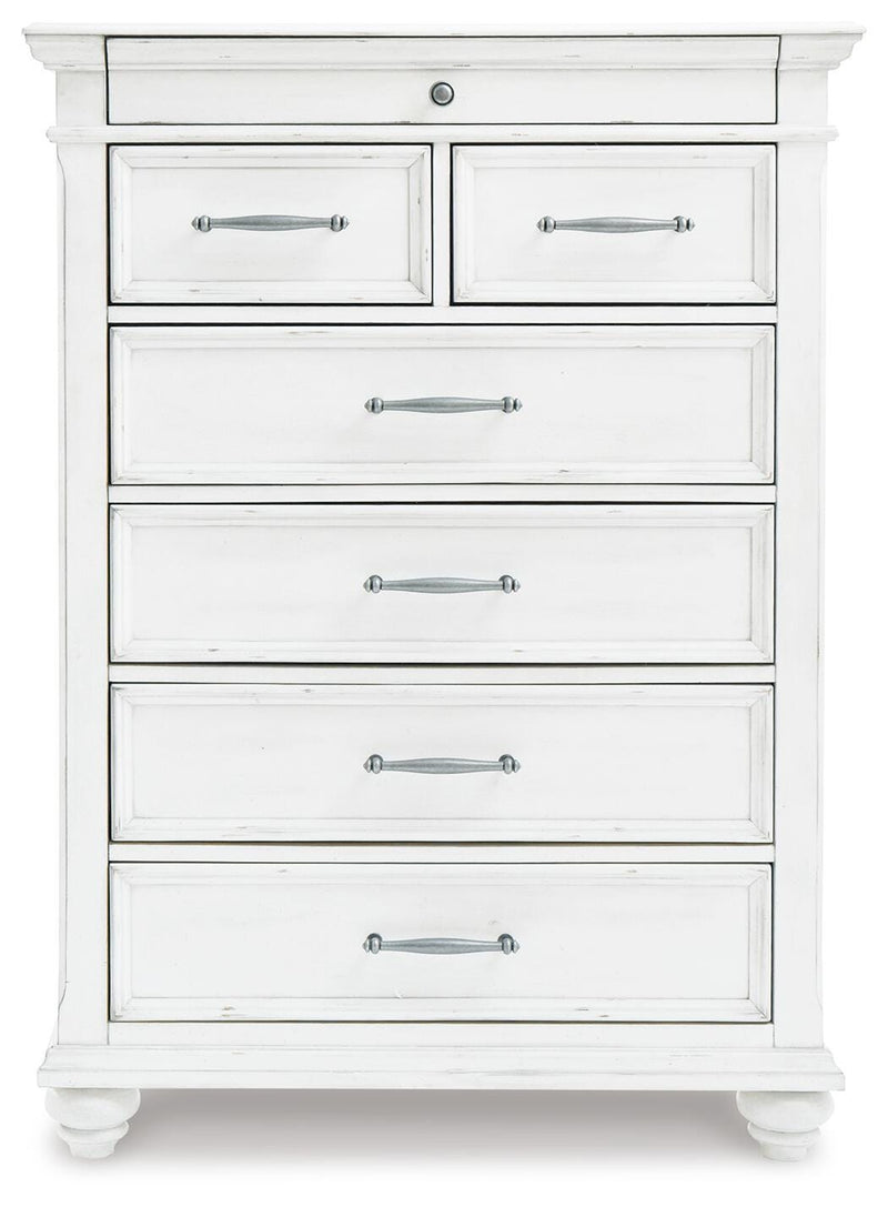 Kanwyn King Panel Storage Bed, Chest and Nightstand