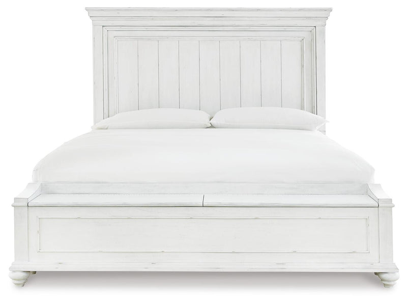 Kanwyn Queen Panel Bed with Storage Bench