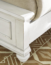 Kanwyn California King Panel Bed with Storage Bench