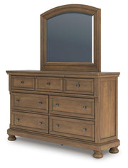 Feddinger King Panel Bed, Dresser, Mirror, Chest and 2 Nightstands