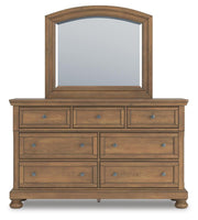 Feddinger King Panel Bed, Dresser, Mirror, Chest and 2 Nightstands