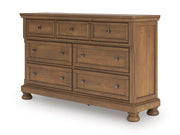 Feddinger California King Panel Storage Bed, Dresser and Nightstand