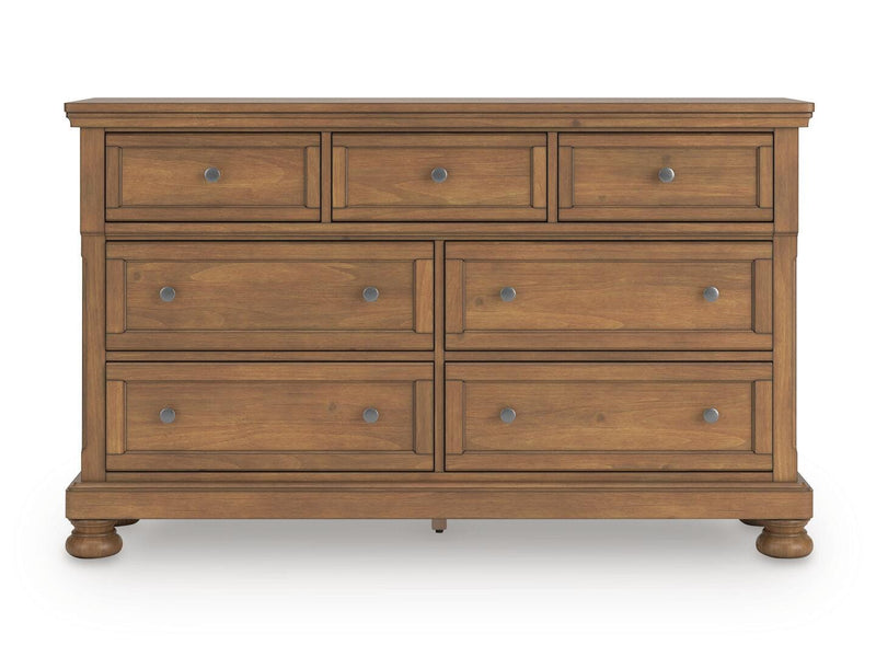 Feddinger California King Panel Storage Bed, Dresser and Nightstand