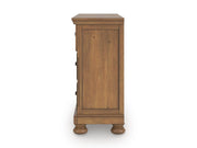Feddinger California King Panel Storage Bed, Dresser and Nightstand