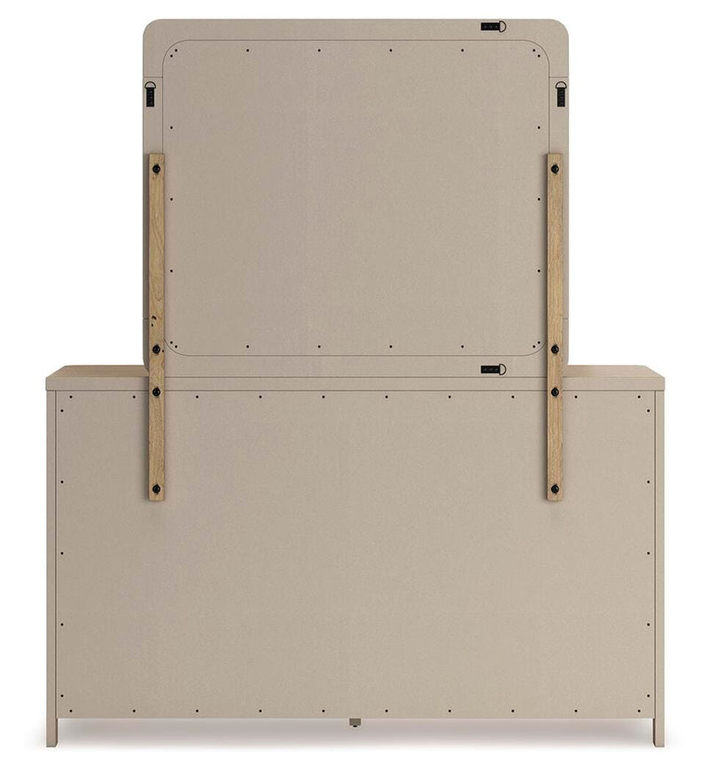 Rencott King Upholstered Bed, Dresser and Mirror