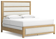Rencott King Upholstered Bed, Dresser and Mirror