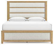 Rencott King Upholstered Bed, Dresser and Mirror