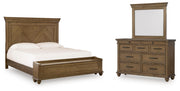 Karallin Queen Panel Storage Bed, Dresser and Mirror